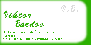 viktor bardos business card